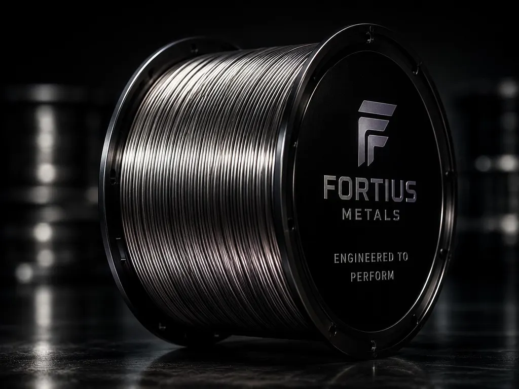 Fortius Metals wire spool, engineered to perform