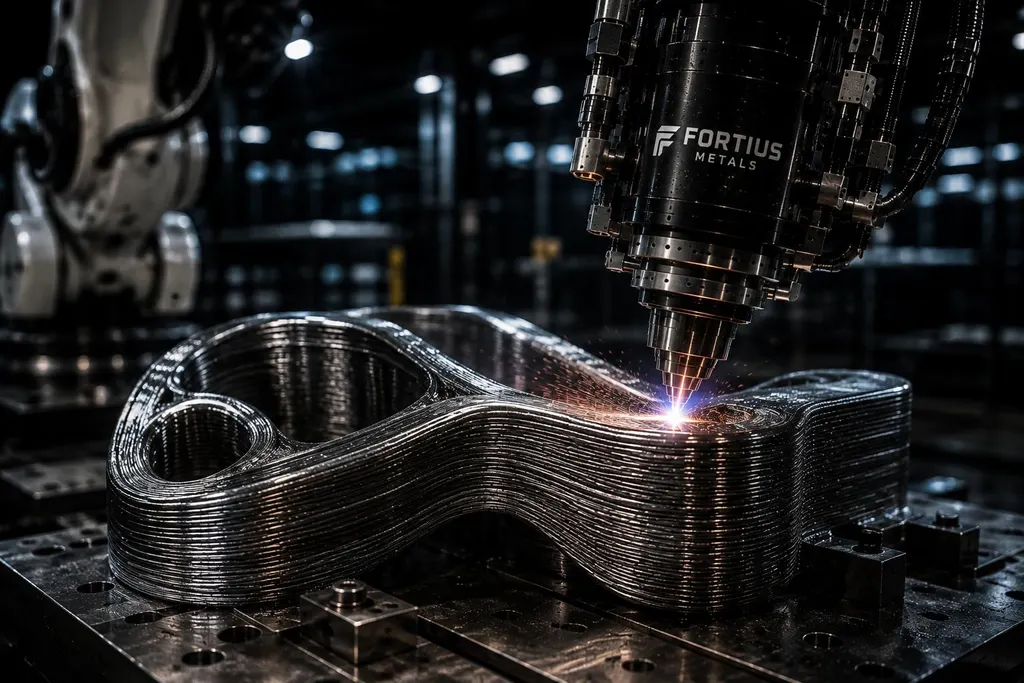 Topology-optimised structural node printed in metal