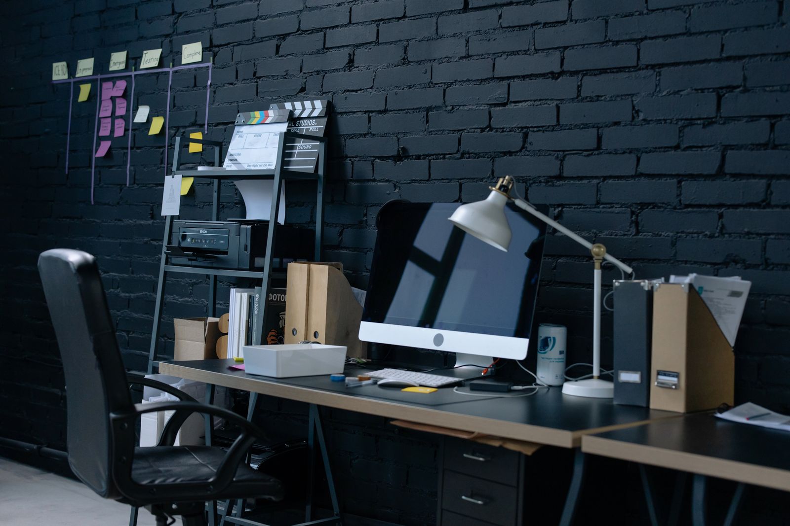 A moody creative agency studio