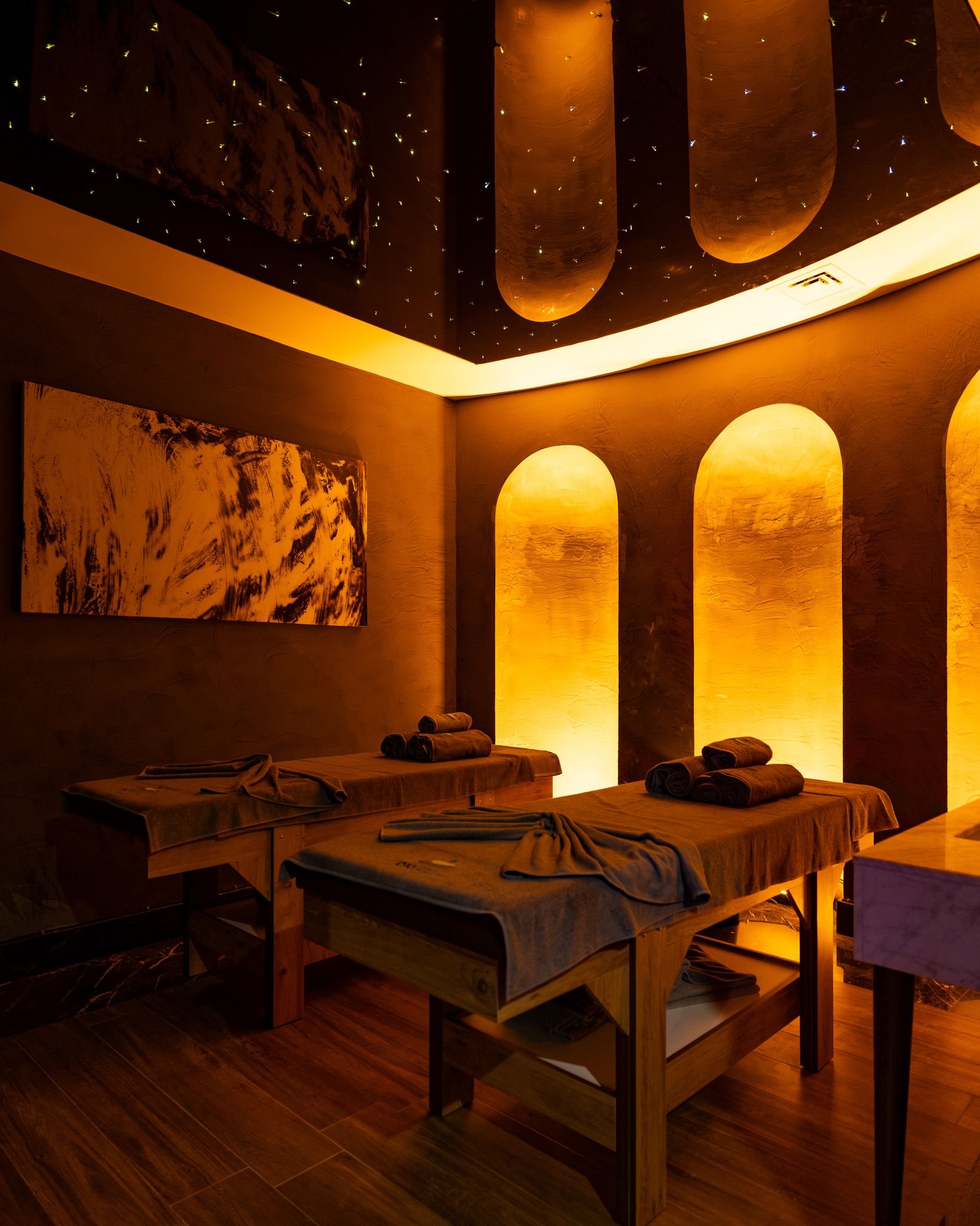 A luxury wellness interior