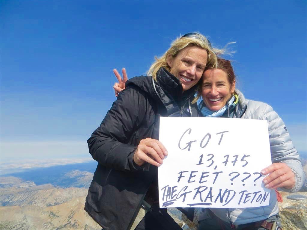 At the top of Grand Teton