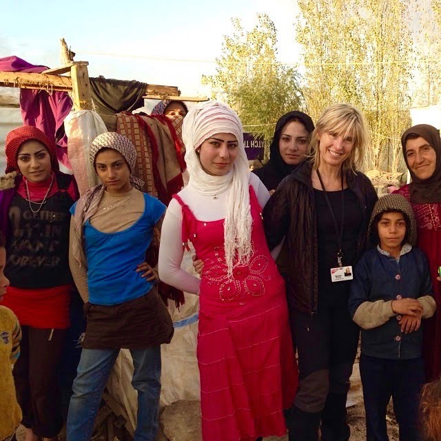 Kathi in Syrian Refugee Camp with MTI