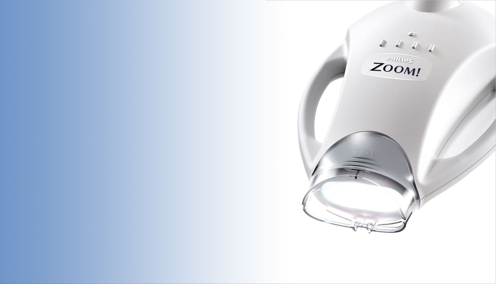 Bright, professionally whitened smile after Philips Zoom treatment